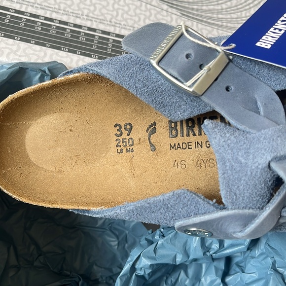 NWT BIRKENSTOCK Boston Braided in Elemental Blue - 39 - Picture 6 of 8